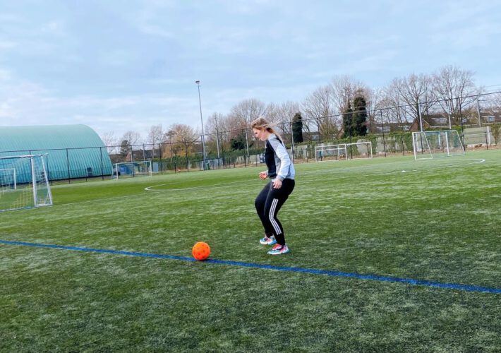 voetballen actie