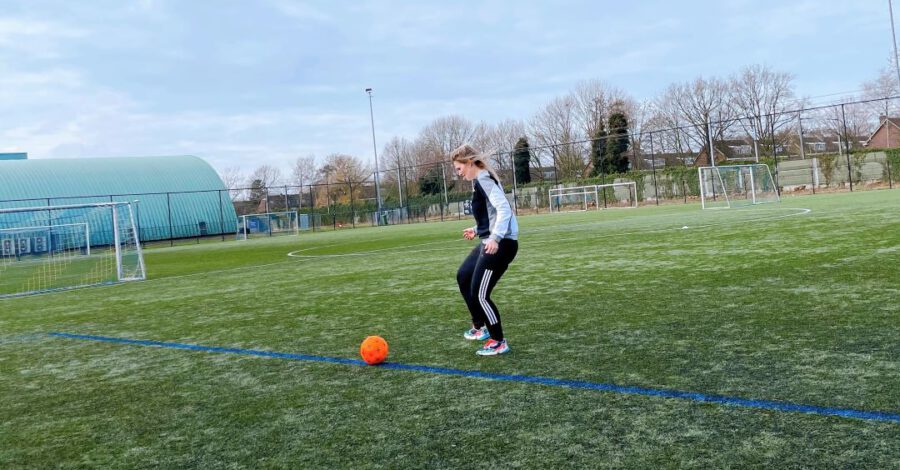 voetballen actie