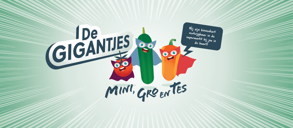 de gigantjes mini groentes