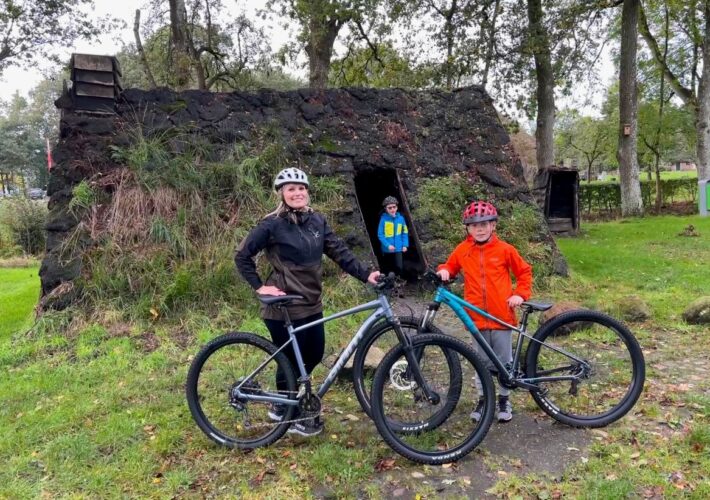 mountainbiken in drenthe ruinen